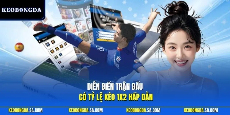 Diễn biến trận đấu có tỷ lệ kèo 1X2 hấp dẫn